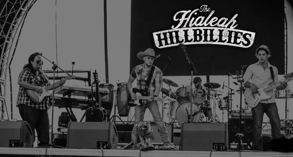 The Hialeah Hillbillies band performing.